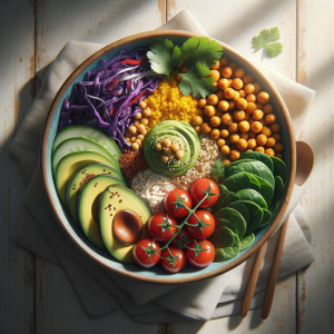 Crispy Turmeric Chickpea Buddha Bowl