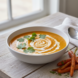 Roasted Carrot & Ginger Soup