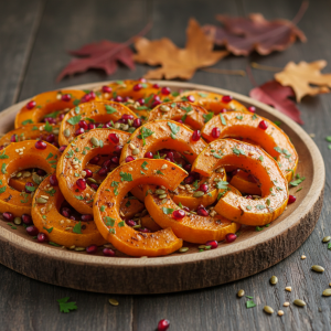 Roasted Delicata Squash & Pomegranate