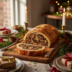 Holiday Wellington with Mushroom Duxelles