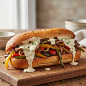 Portobello Philly Cheesesteak