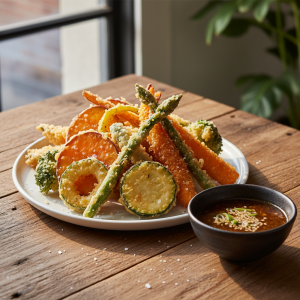 Vegetable Tempura with Dipping Sauce