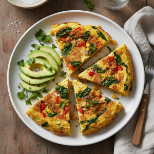 Vegetable Omelette Egg Free with Chickpea Flour