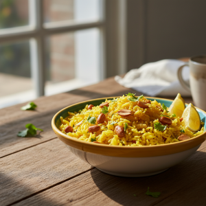 Poha with Peanuts
